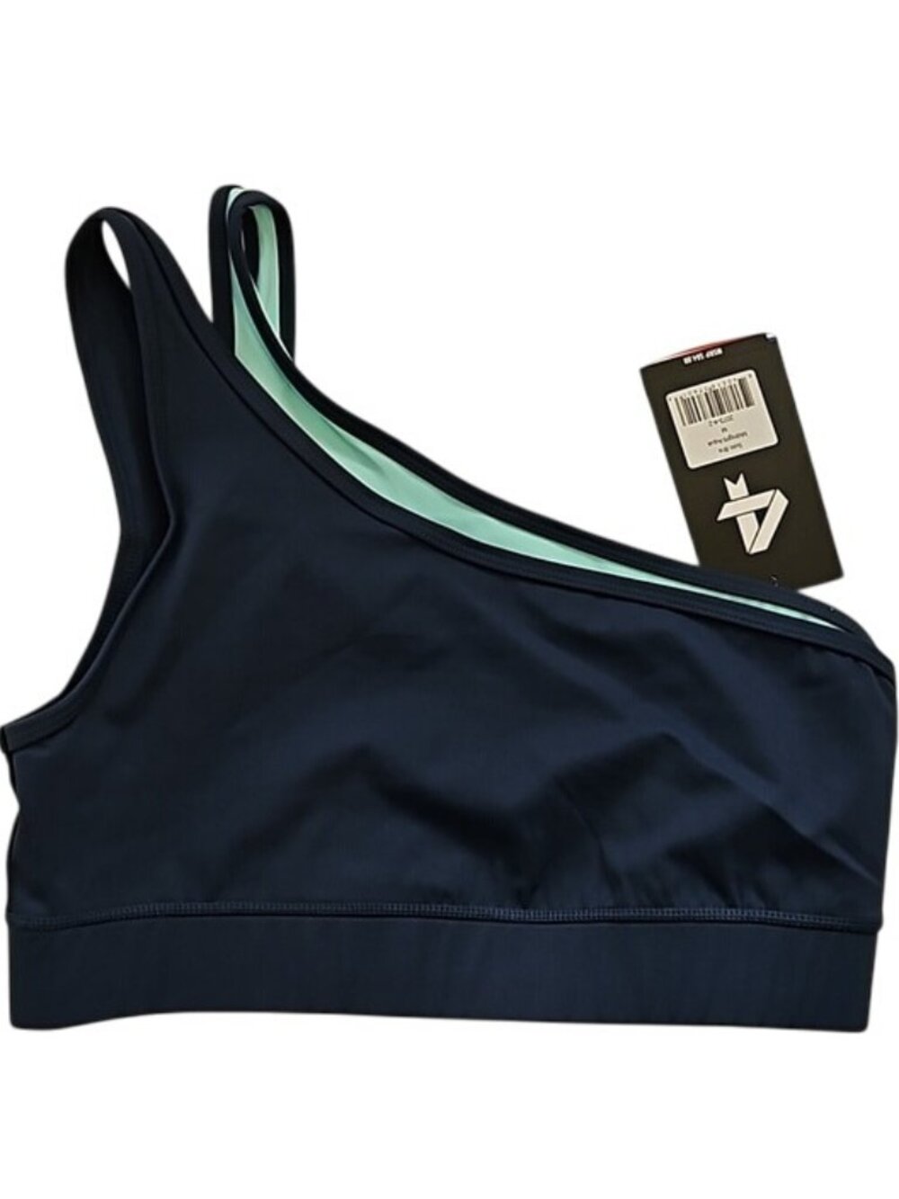 FOURLAPS Solo Sports Bra Size Medium New One Shoulder Gym Yoga Activewear